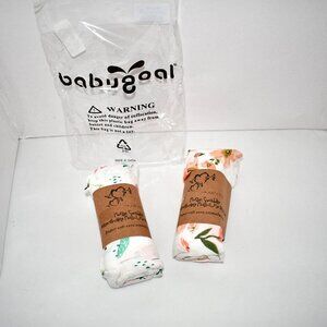 babygoal Muslin Baby Swaddles Blanket 2 Pack, 100% Cotton Soft Breathable Receiv
